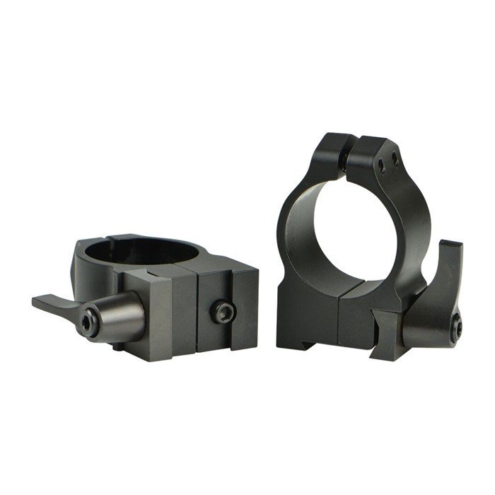 Warne 14BLM 30mm Medium QD 19mm Dovetail Rings Black