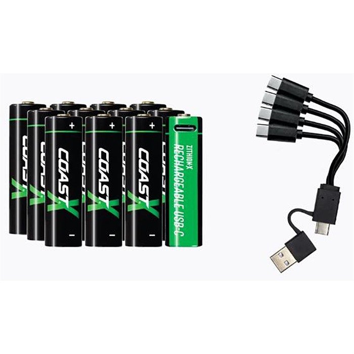 Coast PRODUCTS ZXAA RECHARGABLE BATTERY 12-PACK