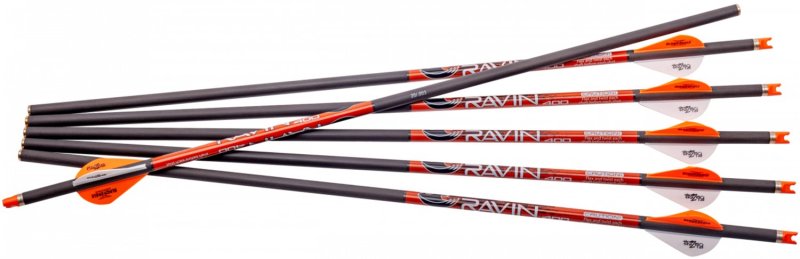 Ravin Carbon Crossbow Arrows 400gr .003" 6pk