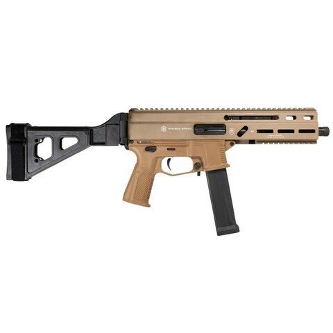 Grand Power Stribog SP10A3 10mm 8 In 20 Round FDE With Brace