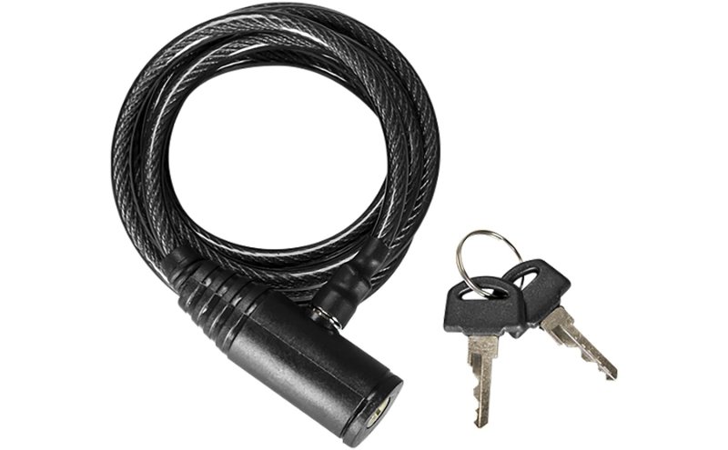 SPYPOINT CLM-6FT 6ft Cable Lock Black 2 Keys Corrosion-Resistant Steel