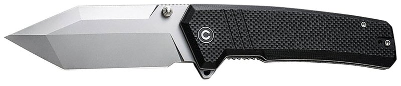 Civivi C23024-1 Bhaltair 3.98" Tanto 14C28N Blade Black G10 Handle Knife