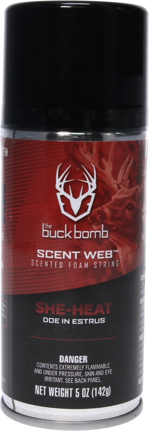 The Buck Bomb Scent Web She Heat Estrus Foam 20 Uses 5 Days
