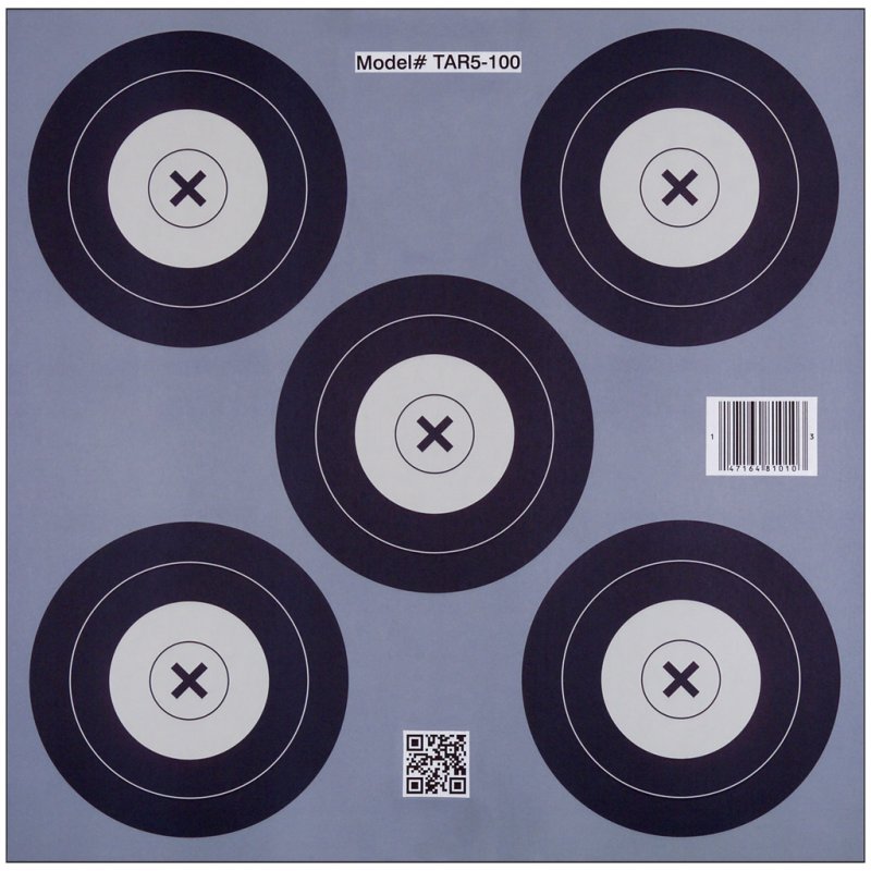 30-06 Outdoors TAR5-100 5 Spot 20cm NFAA Indoor Paper Targets 100 Pack
