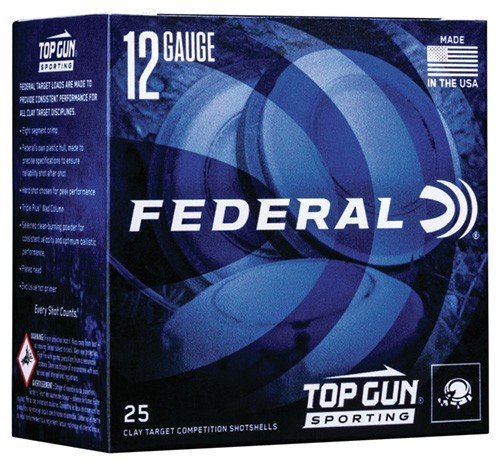 Federal Premium Top Gun Sporting 12 Gauge 2-3/4" 1 oz #7.5 1250 FPS 25/Ct