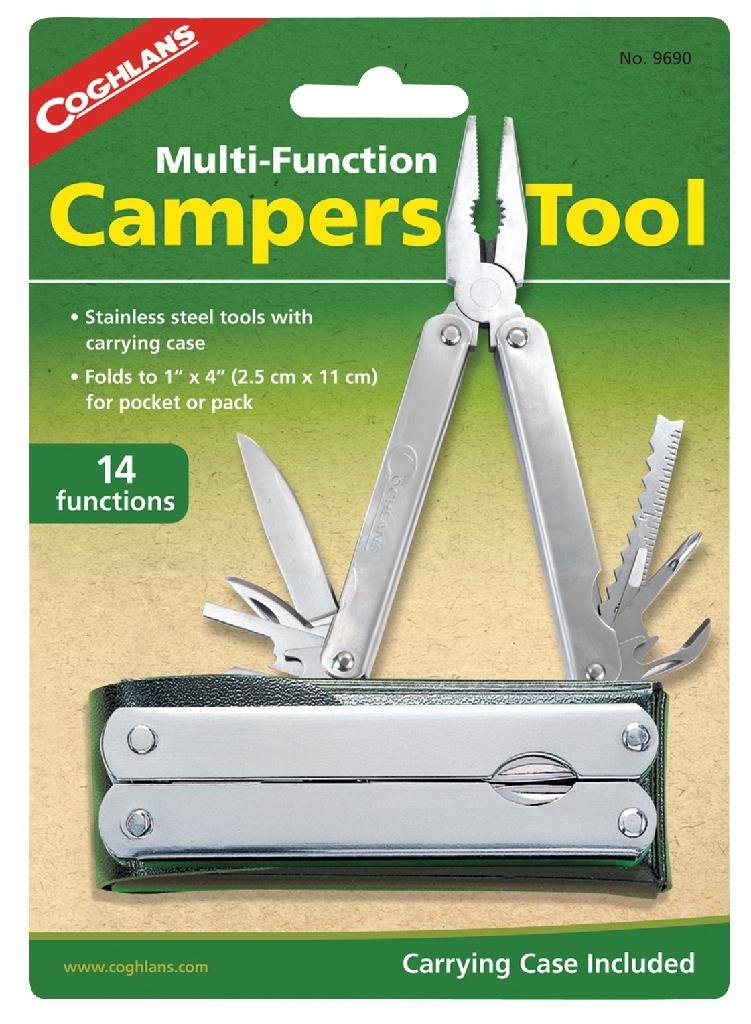 COGHLAN'S Multi-Function Campers Tool Stainless Steel, Folds to 4 In