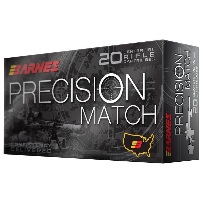 Barnes Bullets 30737 300 AAC Blackout 125gr OTM Boat Tail Ammo 20 Rounds