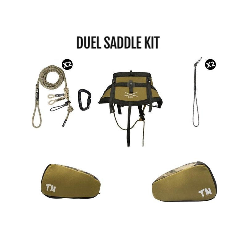 Timber Ninja Outdoors Duel Saddle Starter Kit XL 36 - 40