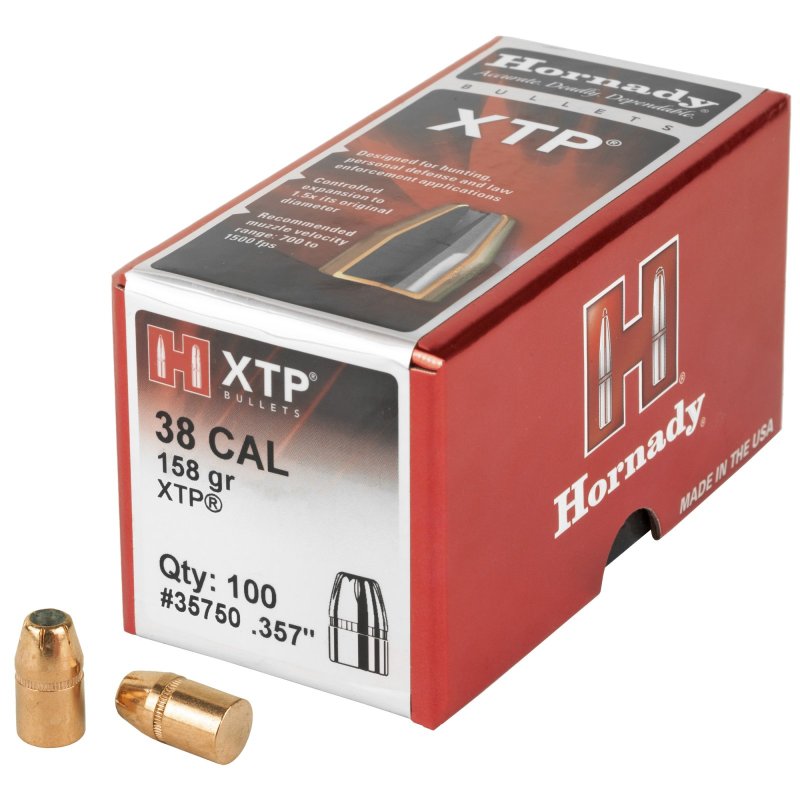 Hornady 35750 .357 Cal 158 gr XTP Hollow Point 100/Box