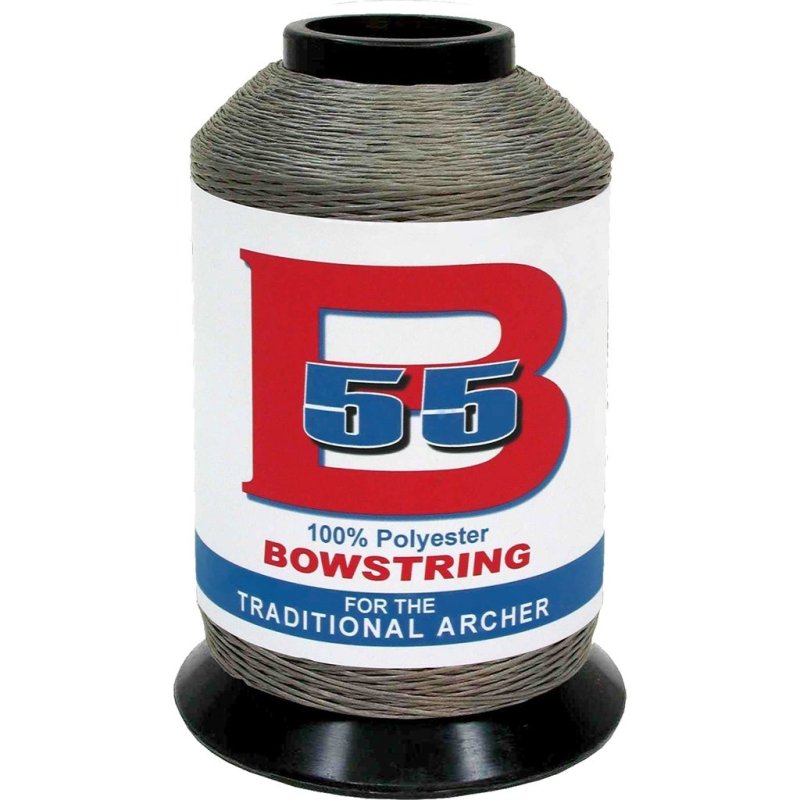 BCY B55 Bowstring Silver 1/4 lb. Polyester Durable Low Stretch