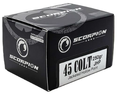 Scorpion 45C250JHP S20 45 LC 250Gr JHP 20Rd Premium Ammo