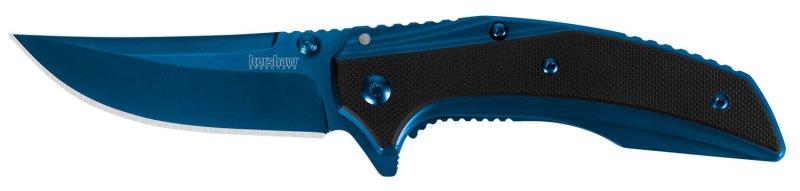 Kershaw 8320 Outright Knife Blue Scales CF Inlays