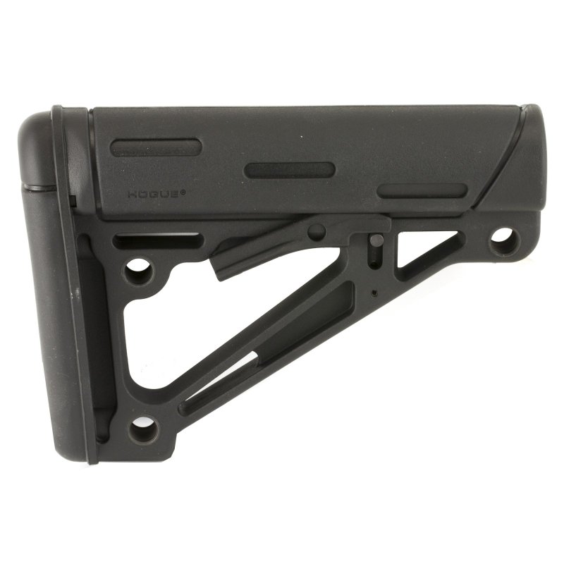 Hogue 15050 OverMolded Collapsible Buttstock Fits Commercial Tube Black