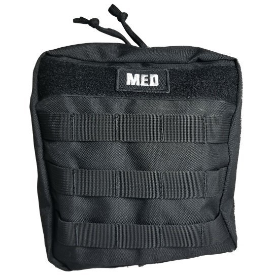 Elite First Aid FA185B-FAK Black GP IFAK Compact MOLLE Straps