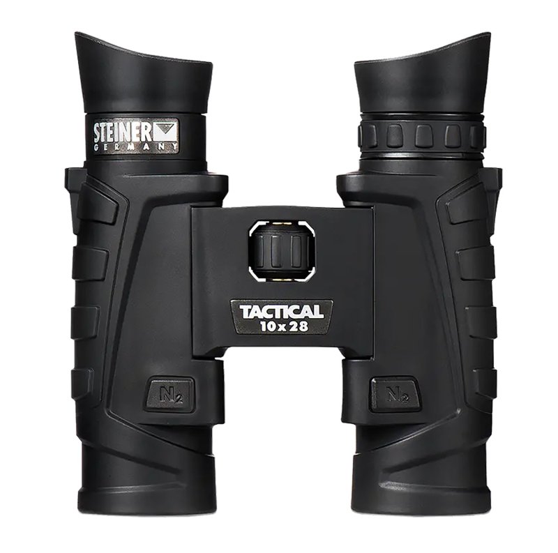 Steiner Optics 2004 Tactical 28mm Binoculars Black Rubber Armor