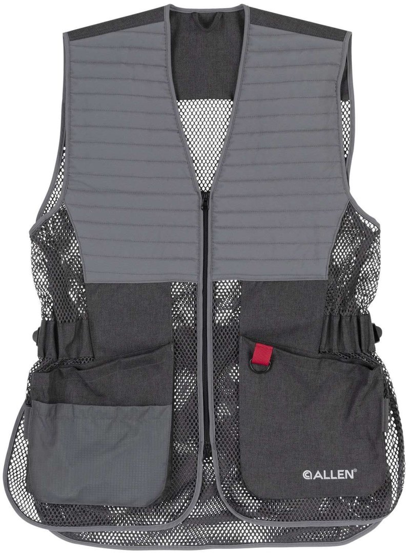 Allen Company 7910 Competitor Shooting Vest Med/Lrg Grey Burlap