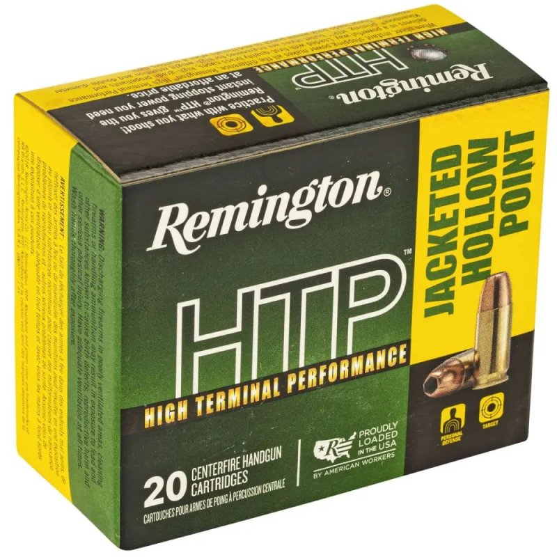 Remington Arms HTP 9mm Luger 147 Grain JHP 20 Rounds 28295