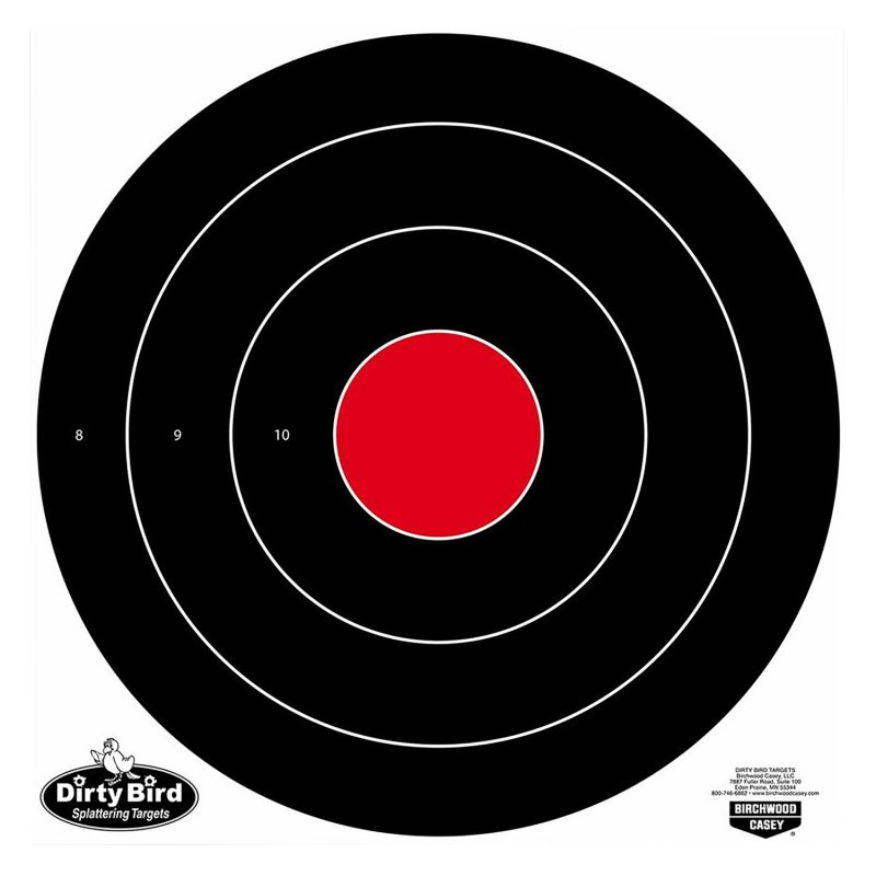Birchwood Casey Dirty Bird Bullseye Tagboard Target 17.25" 100 35181