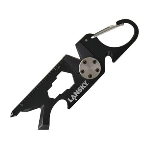 Lansky Roadie 8-in-1 Keychain Knife Sharpener Compact Tool