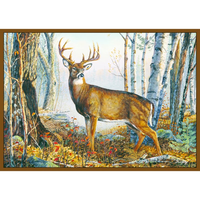 WHITETAIL 762990003514 Custom Printed Rug, 100% Nylon, 37" x 52"
