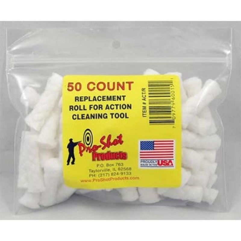 Pro-Shot Cleaning Kit Refills Action Cotton ACTR