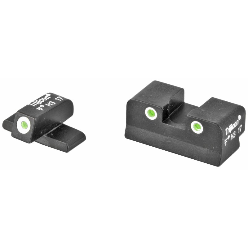 Trijicon Bright & Tough 3-Dot Night Sights Springfield XD Green Black