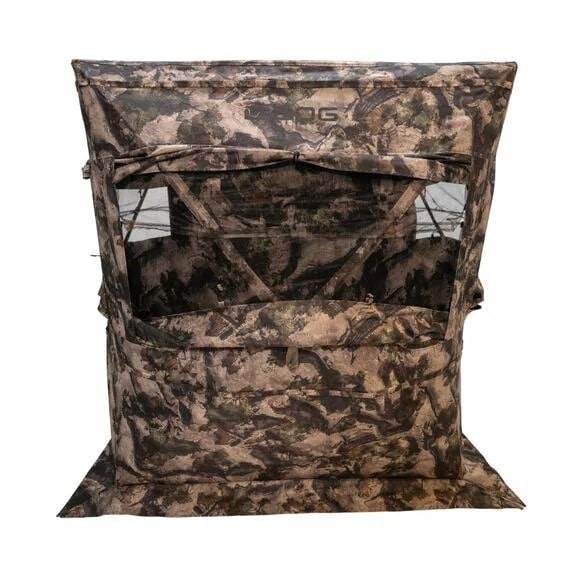 Bog-Pod 1134435 Prevail Hub Blind, Mossy Oak Terra Pattern, 600D UV-Protected Polyester, StealthZip & StealthTrac Features