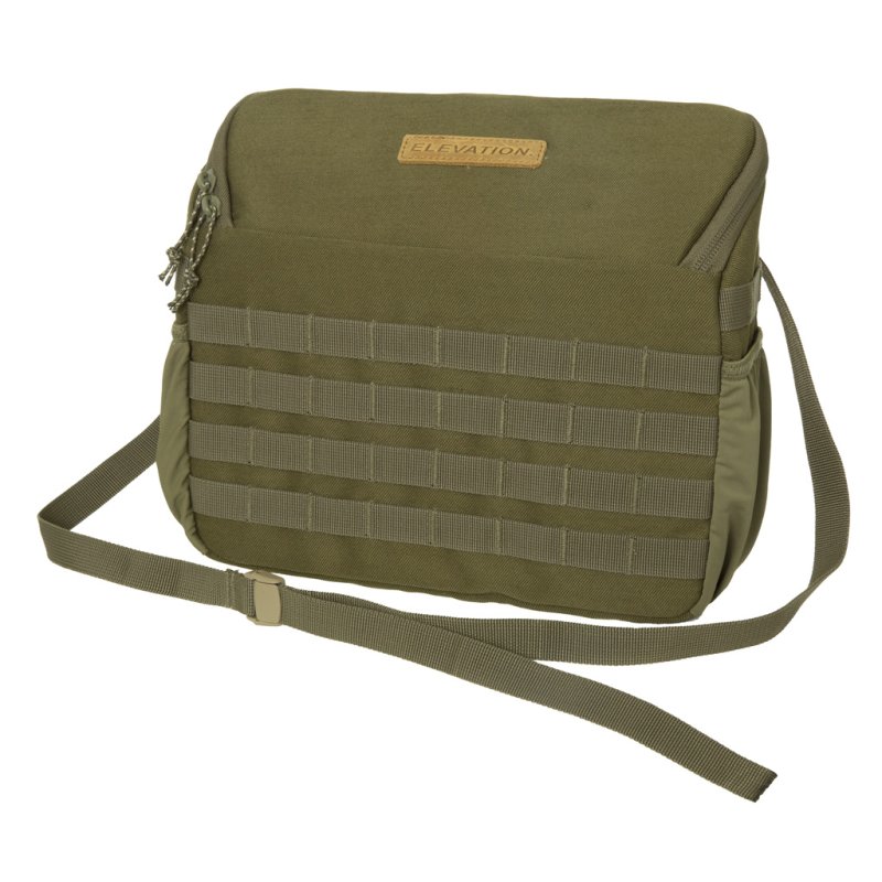 Elevation Saddle Pouch 810096081407 Ambush Green, MOLLE, 11"x7"x3"
