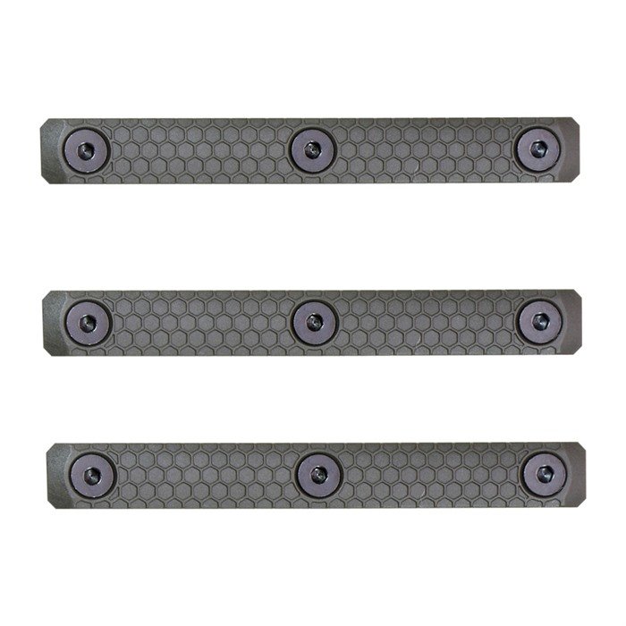 Slate Black SG-3-ODG M-LOK Panels 3-Slot OD Green 3-Pack