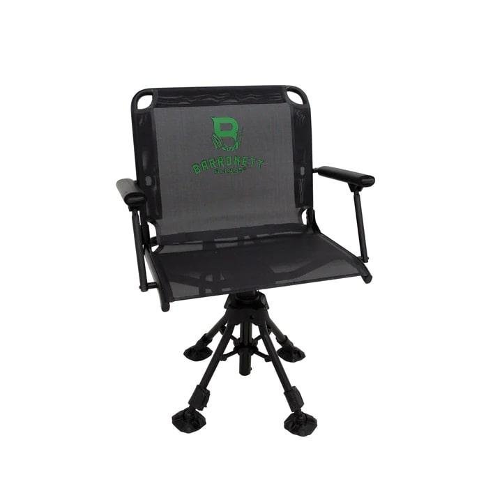 Barronett 360 Deluxe Wide Chair - Black, Adjustable Legs, 22" Seat Size, 350 lbs. Weight Capacity