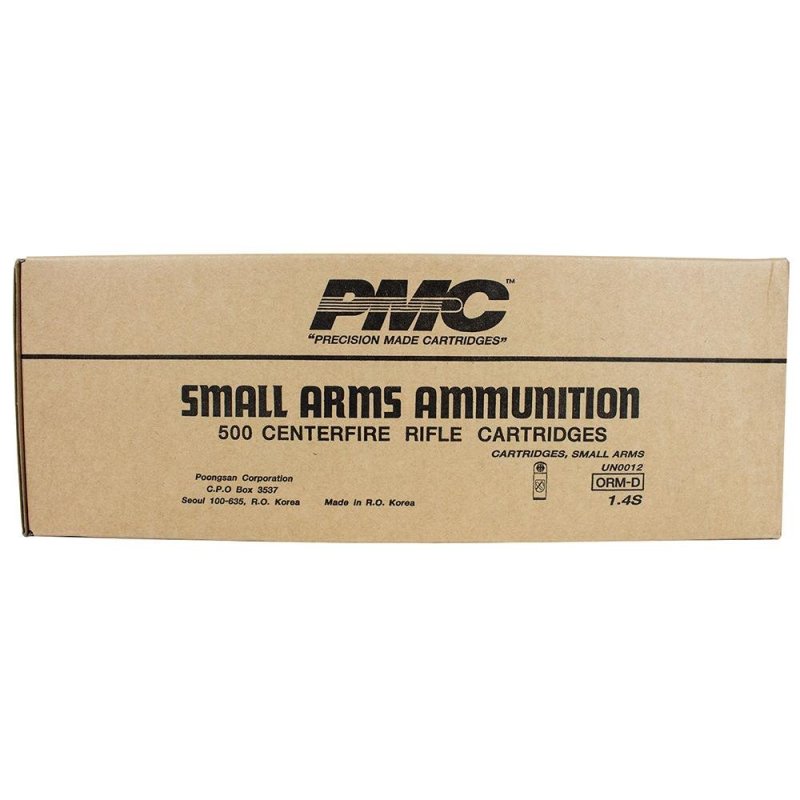 PMC .308 Winchester Ammo 147 Grain FMJ-BT 500rd Case