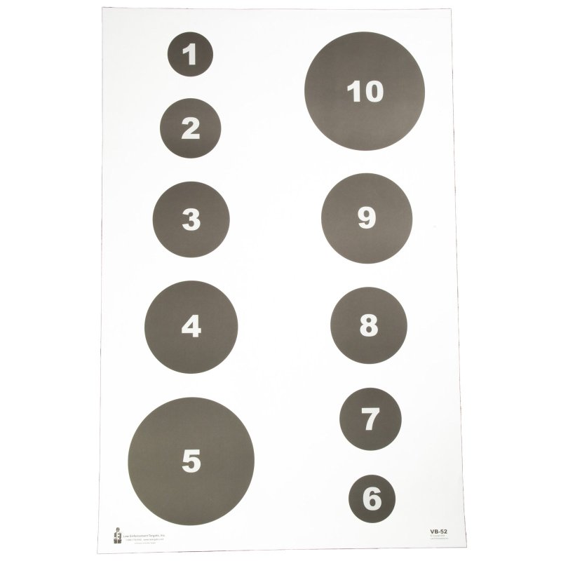 Action Target VB-52-100 23x35 In Military Circle Command Targets 100 Pack