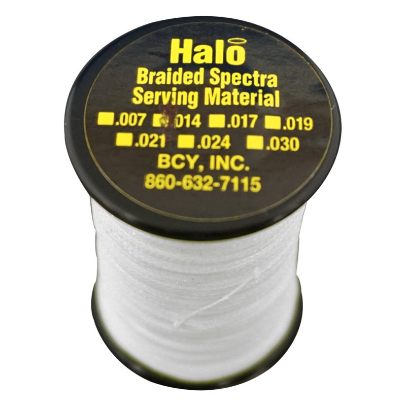 BCY Halo Braided Spectra Serving White .014 120 yds