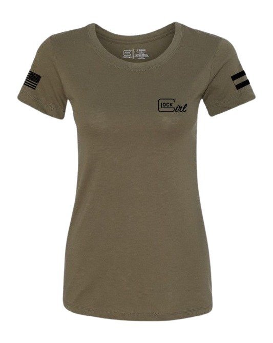 Glock AP96368 Glock GIRL FLAG TEE M GRN