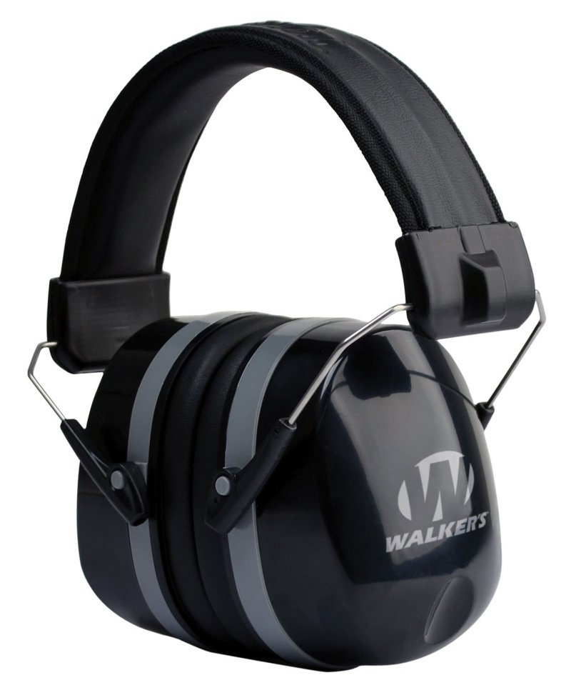 Walker's GWPEXFM5 Premium Passive Earmuff 32 dB Black Over-Head Design
