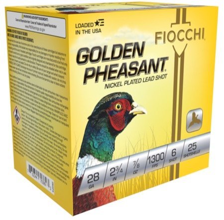Fiocchi Golden Pheasant Extrema 28 Gauge 2.75In 6Shot 25Per