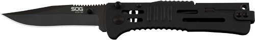 SOG SlimJim SJ32-CP 3.18 In AUS8 SS Folding Knife Black Handle