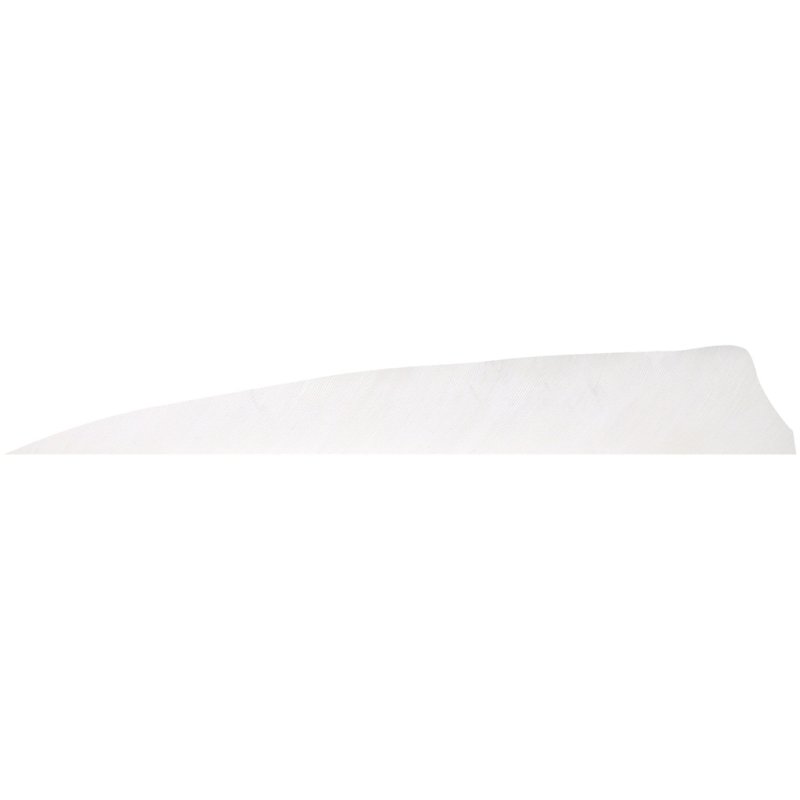 Gateway 500RSSFW-100 Shield Cut Feathers White 5 In RW 100 Pack