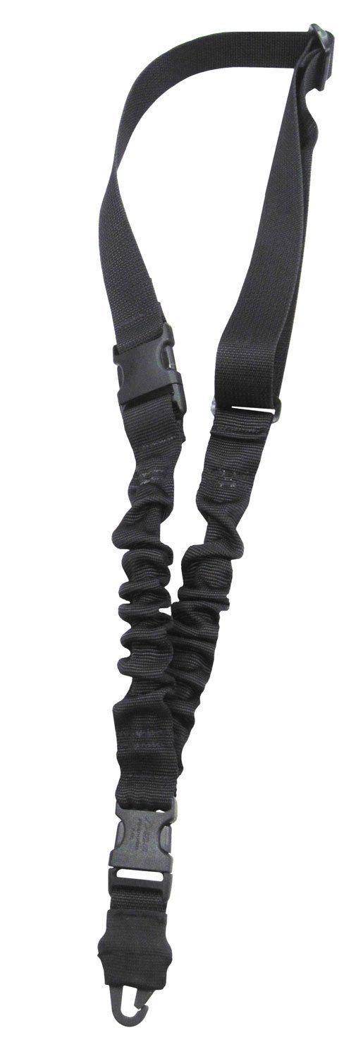Tac Shield Shock Sling Single-Point QD 1.25in Black Adjustable