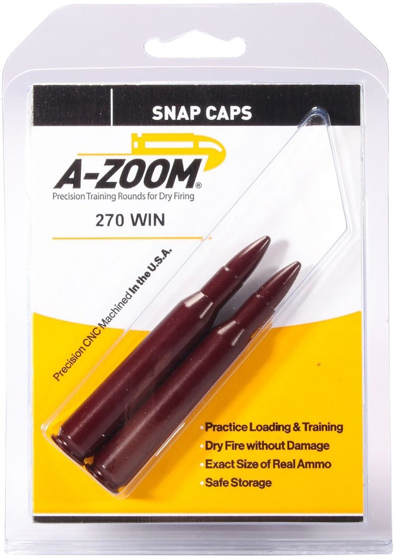 A-Zoom 12224 Precision Aluminum Snap Caps .270 Winchester 2 Pack