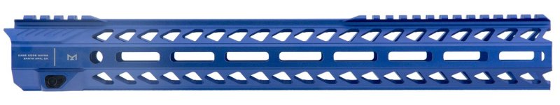 Strike Industries SI-STRIKERAIL-155-BLU AR-15 15.5" Blue M-LOK Handguard