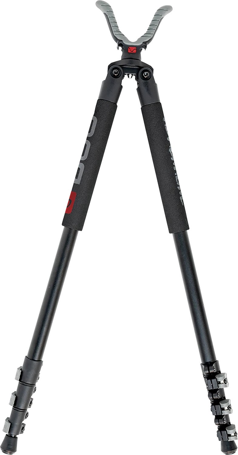 BOG Gear Adrenaline Bipod Aluminum Foam Grip Spiked Feet USR Yoke 21-71"...