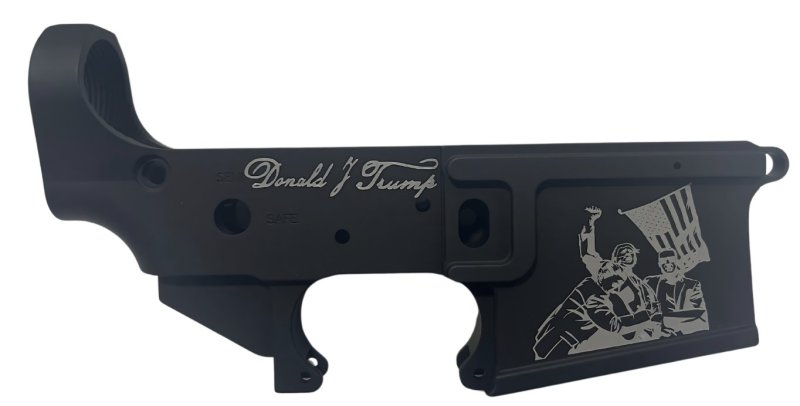 Menke Industry MR-15-Trump Billet AR-15 Lower Receiver Multi-Cal Black
