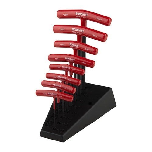 Bondhus 13389 Metric Hex T-Handle Set, 8-Piece
