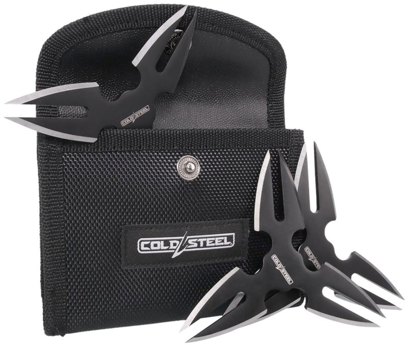 Cold Steel CSTH15STR3PK Throwing Stars 1.50" 420SS Black Oxide 3-Pack