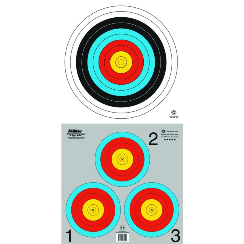 Maple Leaf Press TA40/3X40G Dual Vegas Target Face 100 Pack 17x17