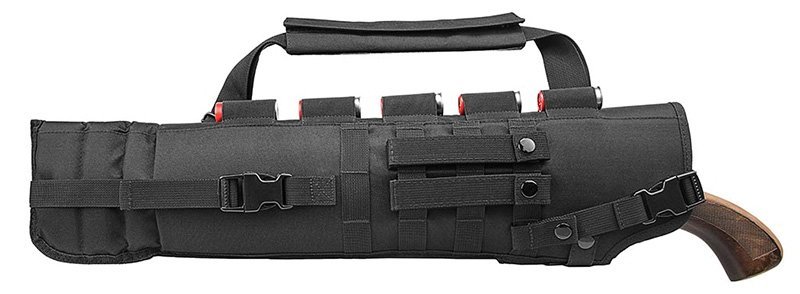 NcStar CVXSCB3016B Shotgun Scabbard Padded Expandable 20 In-25 In Black