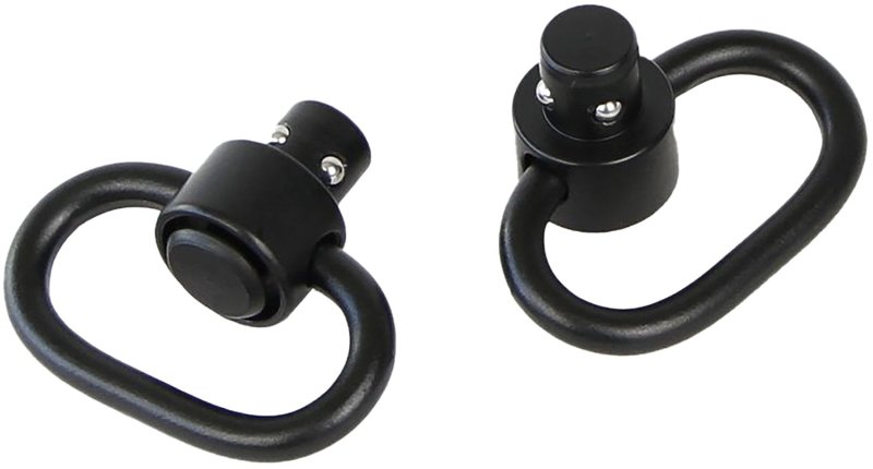 Bulldog BD884 Deluxe Push Button Swivel 1.25" Black Steel