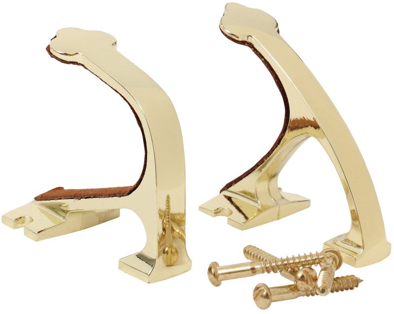 Allen Company Shotgun & Rifle Brass Wall Mount Hook Set 5641