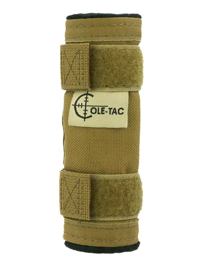 Cole-Tac BPC102 Baby Python Suppressor Cover 5 In Cordura Coyote Brown 5"